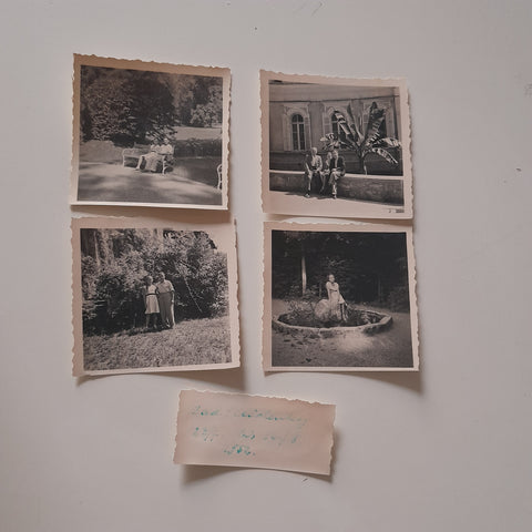 4 kleine Fotos Bad Gleichenberg 1952.