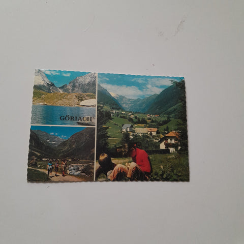 AK Göriach. Blick ins Tal, Landawiersee, Wanderweg zum Hüttendorf.