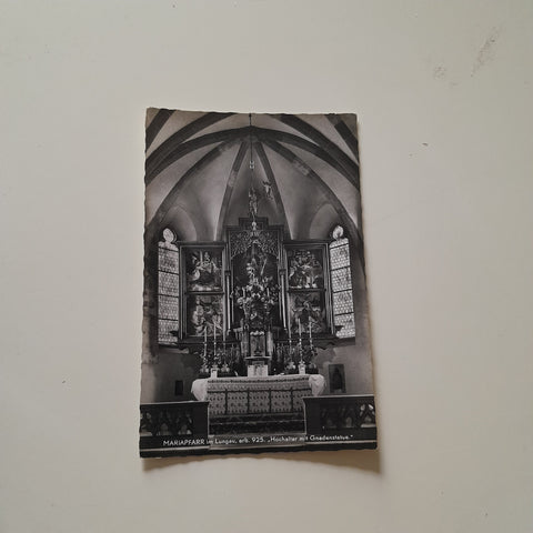 AK Mariapfarr. Hochaltar mit Gnadenstatue.