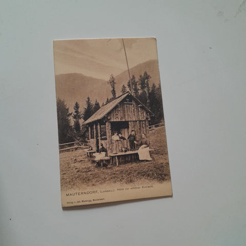 AK Mauterndorf im Lungau.  Hütte zur schönen Ausssicht (1906)