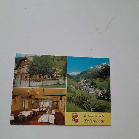 AK Zederhaus. Gasthof und Pension Kirchenwirt. Bes. P. u. G. Gruber.
