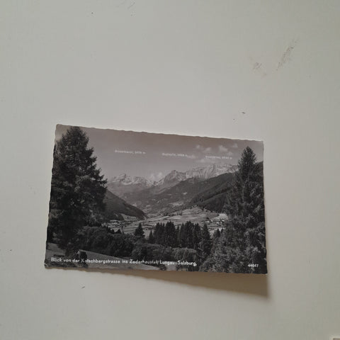 AK Blick von der Katschbergstrasse ins Zederhaustal.