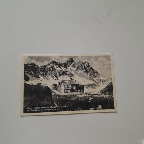 AK Franz Fischer Hütte am Zaunersee mit Faulkogel u. Windischscharte.