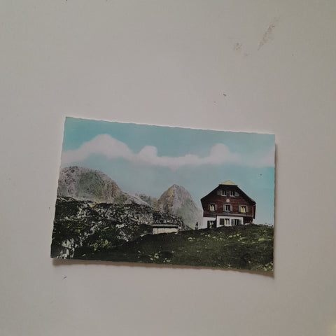 AK Franz Fischer Hütte mit Mosermandl.