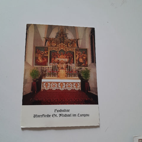 AK St. Michael im Lungau. Hochaltar der Pfarrkirche. Bildhauer Josef Bachlechner.