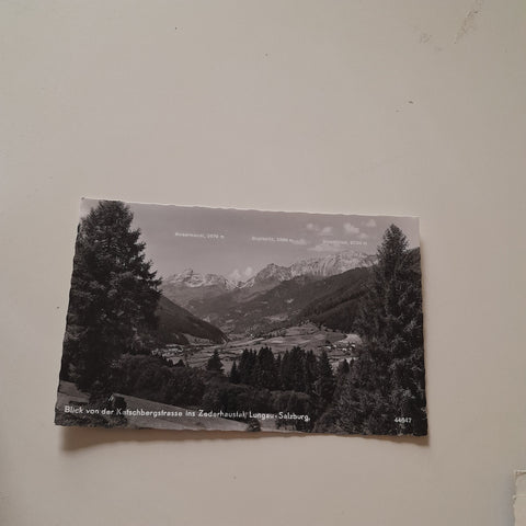 AK Blick von der Katschbergstrasse ins Zederhaustal.