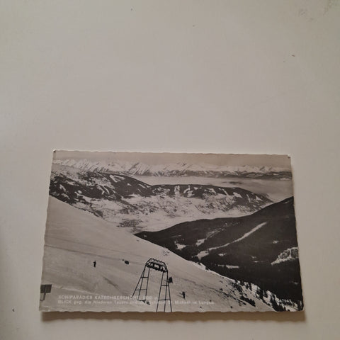AK Schiparadies Katschberghöhe Blick gegen die Niederen Tauern und St. Michael.