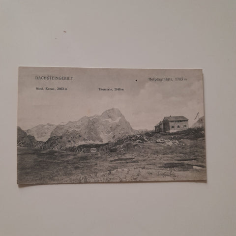 AK Dachsteingebiet Hofpürglhütte. (1921)