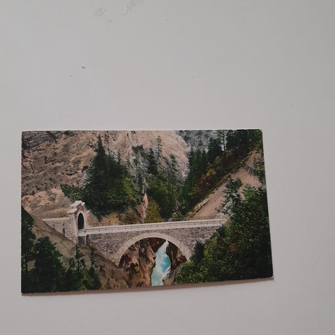 AK Badgastein. Bahnbrücke über die Ache.