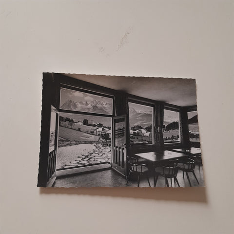 AK Werfenweng Cafe Hochthron. Blick zum Hochkönig.