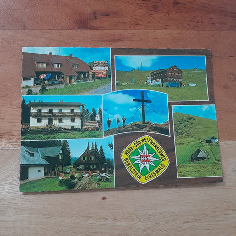 AK Nord-Süd Weitwanderweg Nebelstein - Eibiswald. Gasth. Steinbauer, Hebalpe, Gasth. Fichtenhof, Hebalpe, Stoffhütte, Koralpenhaus, Koralpen-Speikkogel, Grillitschhütte.