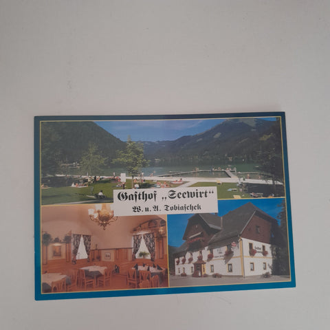 AK Mariazell. Gasthof Seewirt. W. u. A. Tobiaschek. Erlaufseestraße 80.