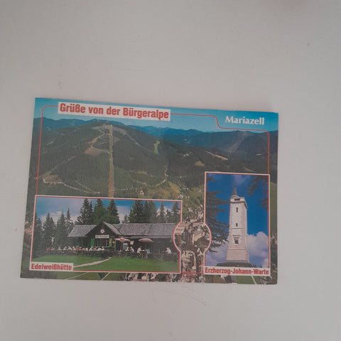 Grüße von der Bürgeralpe. Edelweißhütte Erzherzog-Johann-Warte.