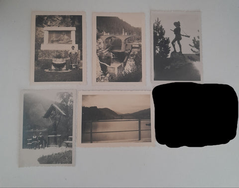 5 kleine Fotos Mariazell Walster. Hubertussee.