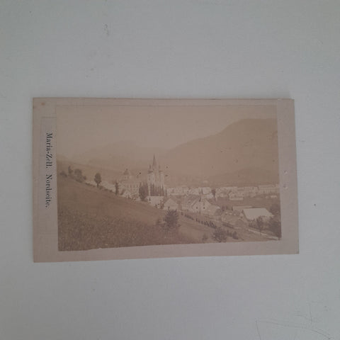 Hartkartonfoto Mariazell Nordseite.