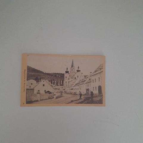 Hartkartonfoto Grazerstraße in Mariazell.