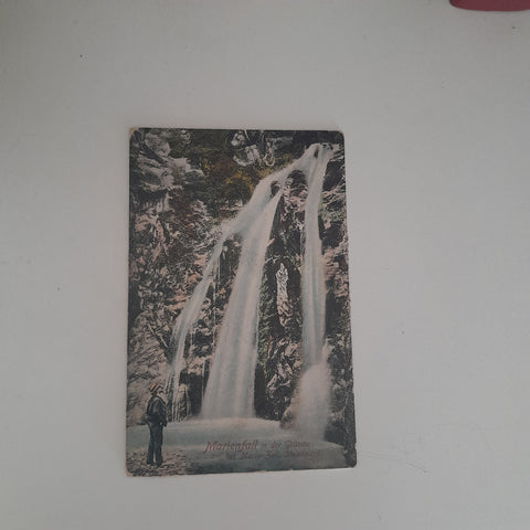AK Marienwasserfall in der Grünau bei Mariazell.
