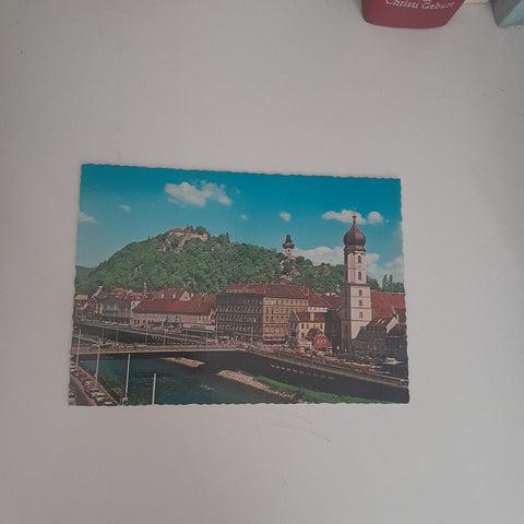 AK Graz. Blick auf den Schlossberg.