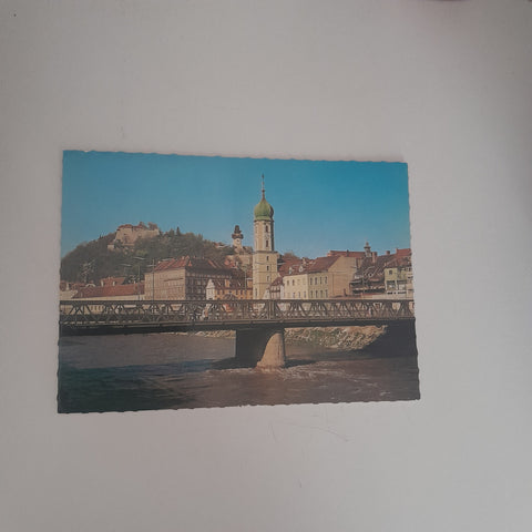 AK Graz. Mur und Schloßberg.