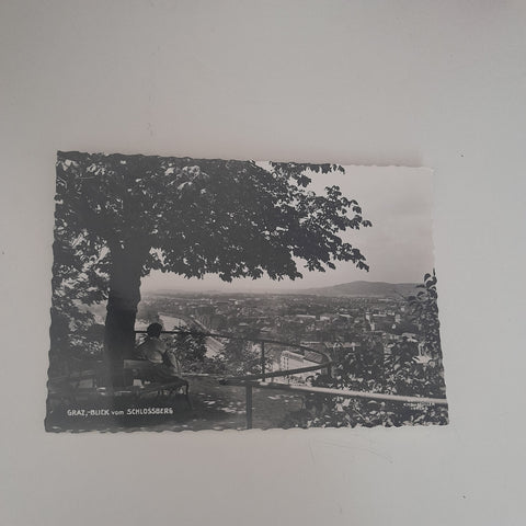 AK Graz, Blick vom Schloßberg.