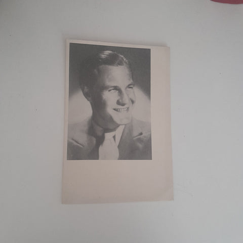 AK Operettensänger Fred Raul von den Städtischen Bühnen Graz. Zweite große gesellschaftliche Veranstaltung der Tagespost in Graz im November 1940.