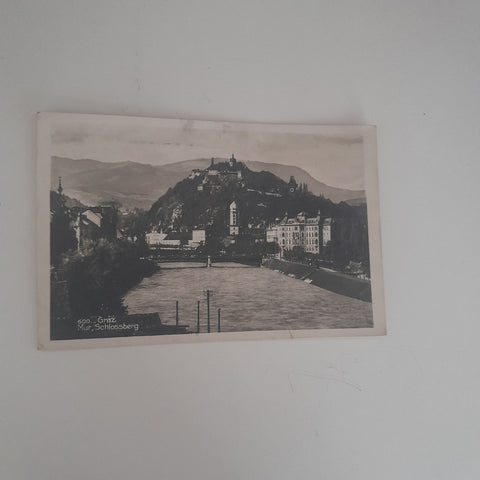 AK Graz Mur Schlossberg (1930)