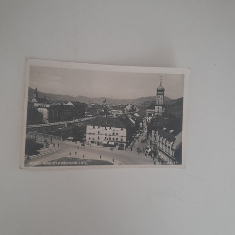 AK Graz August Assmannplatz.