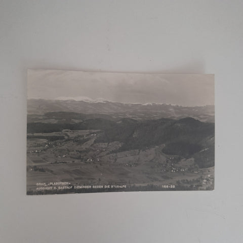 AK Graz Plabutsch. Aussicht vom Gasthof Dieminger gegen die Stubalpe.