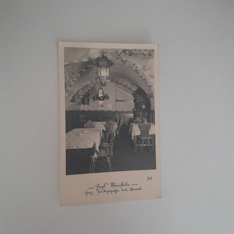 AK Graz. Herzl Weinstube. Prokopigasse 12.
