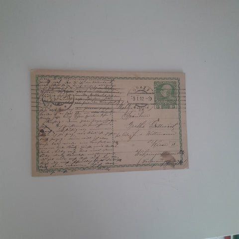 Postkarte Gelaufen ab Graz. (1912)