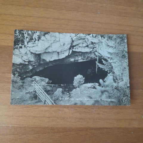 AK Katerlochhöhle bei Weiz. Höhleneingang.
