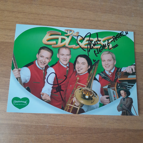 Autogrammkarte Die Edelseer. (Signiert) Birkfeld.