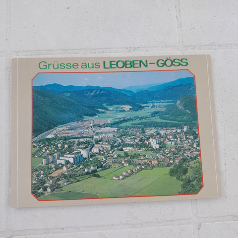 AK Grüsse aus Leoben-Göss.