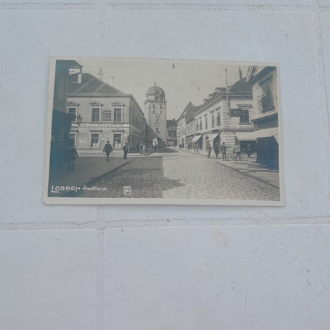 AK Leoben. Stadtturm. (1922)