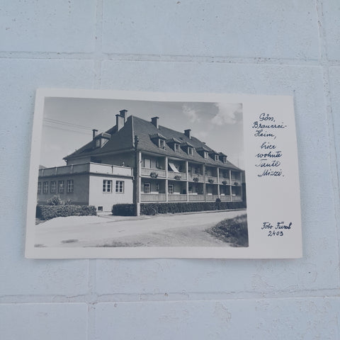 AK Göss. Brauerei-Heim, hier wohnte Tante Mizzi.