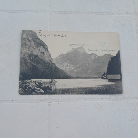 AK Leopoldsteiner See. Pfaffenstein. Restauration Franz Reisenzein. (1906)