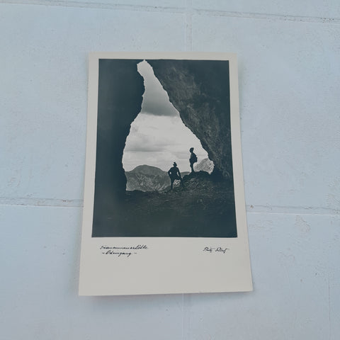 AK Frauenmauerhöhle Osteingang.