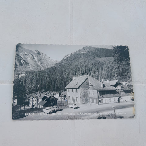 AK Präbichl. Hotel Reichenstein mit Reichensteingipfel.