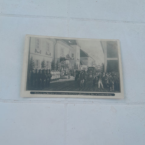AK Besuch des Kaisers Ferdinand bei Erzherzog Johann 1841 in Vordernberg.