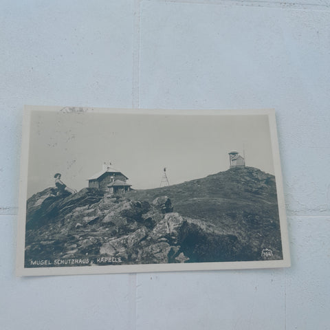 AK Mugel Schutzhaus und Kapelle.