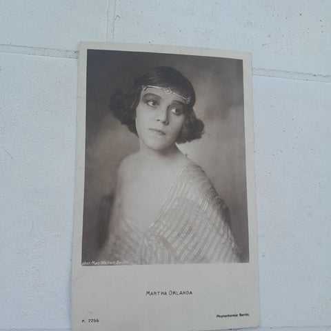 Autogrammkarte Martha Orlanda.