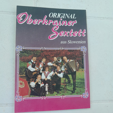 Autogrammkarte Original Oberkrainer Sextett aus Slowenien.
