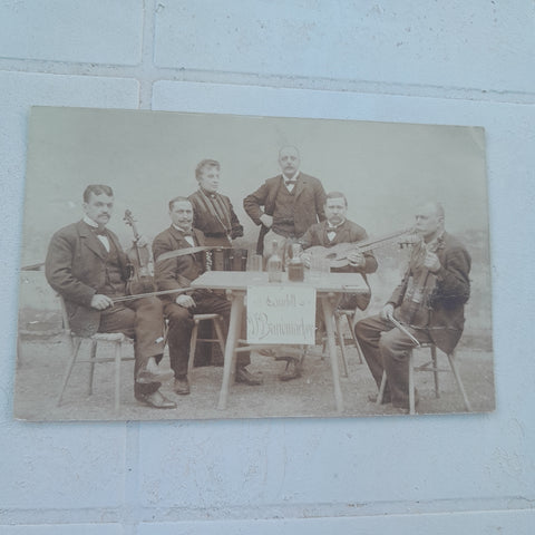 Autogrammkarte Quartett D'Bandmacher. Wien (zw. 1890-1910)