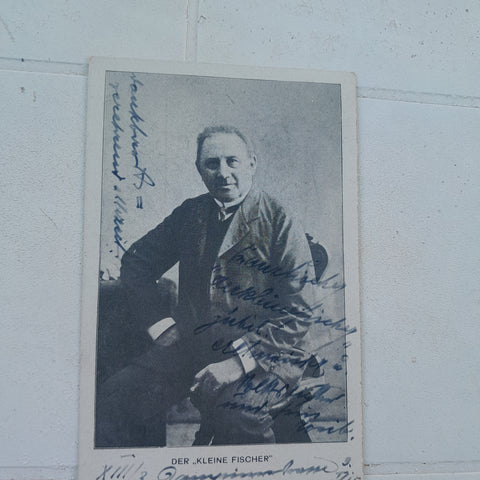 Autogrammkarte Der "Kleine Fischer" ?