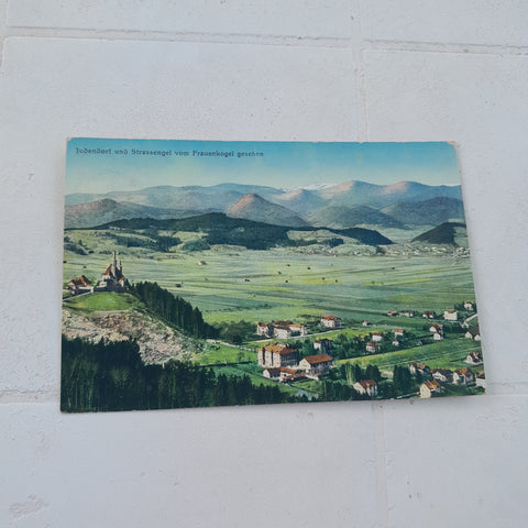 AK Judendorf und Strassengel vom Frauenkogel gesehen. (1912-13)