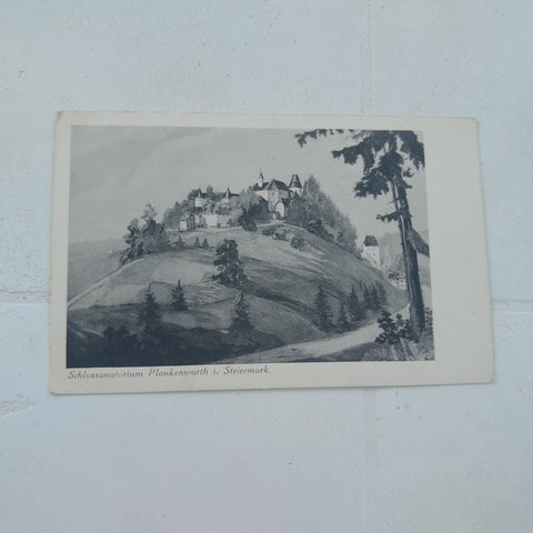 AK Schloß-Sanatorium Plankenwarth.