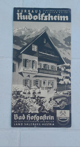 Prospekt Bad Hofgastein. Kurhaus Rudolfsheim.