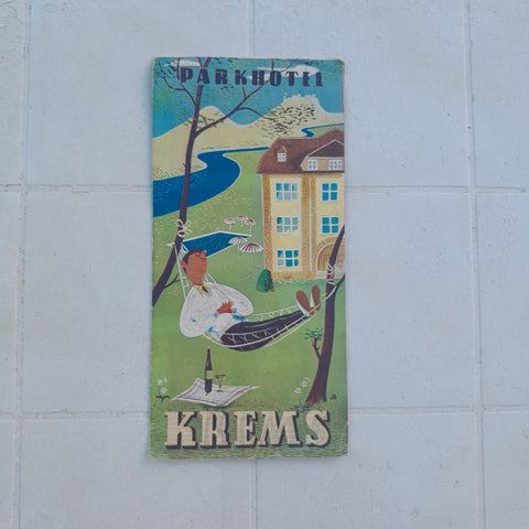 Prospekt Parkhotel Krems. + Beilage.