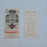 Prospekt Vorarlberg + 3 Beilagen.
