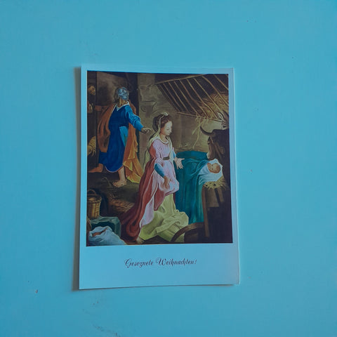 AK Geburt Christi (von Irene Schricker) Gesegnete Weihnachten!